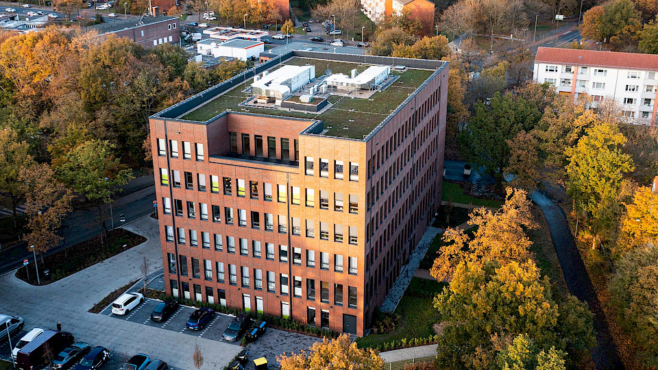 Blick auf das Atemzeit-Center von oben
